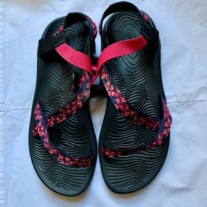 Chaco Women’s Z2 Multicolor Print Strap Sandals